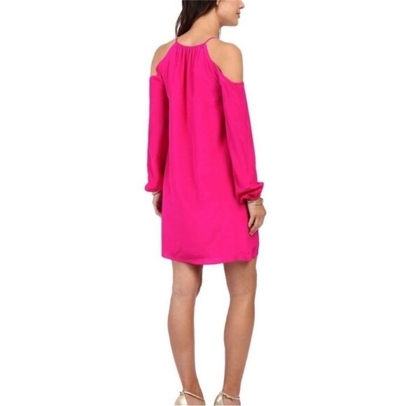 LILLY PULITZER | Fulton Magenta Pink Silk Tunic Dress Beaded Women’s Size Small - Picture 13 of 13